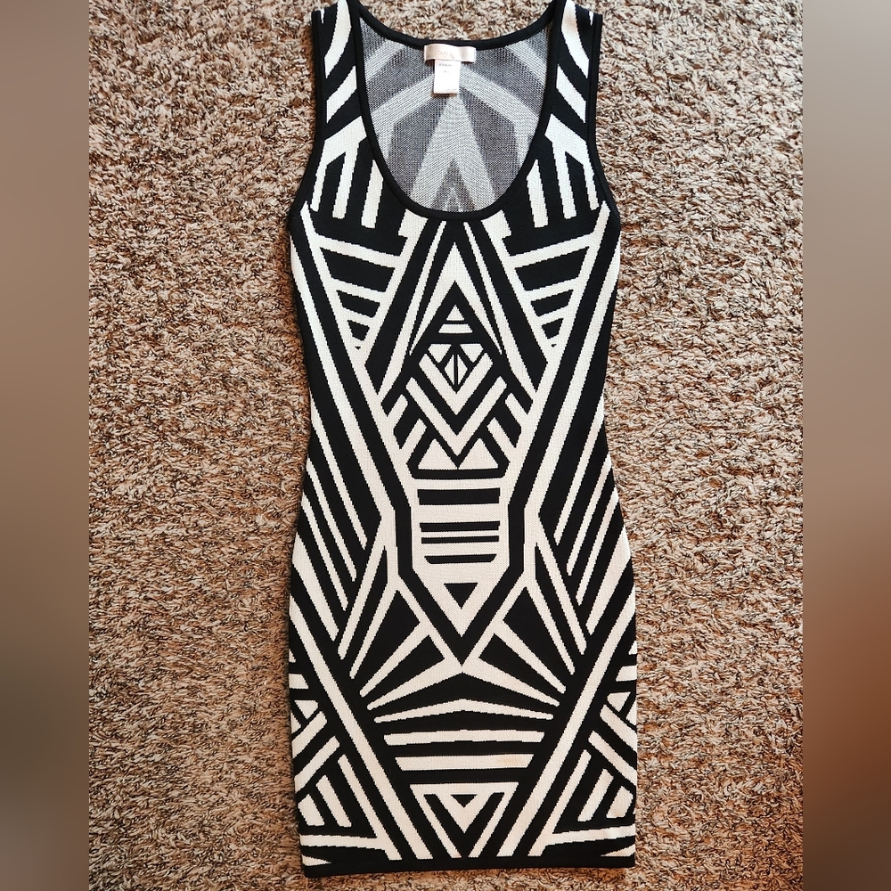 Unique Geometric Bodycon Dress